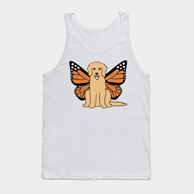 Golden Retriever Butterfly Tank Top by BiscuitSnack